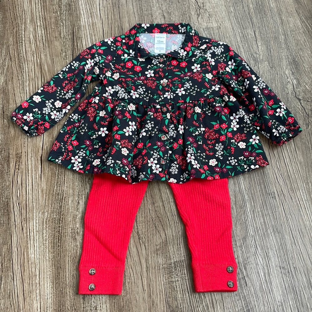 Carter’s Baby Girl Matching Set 12M